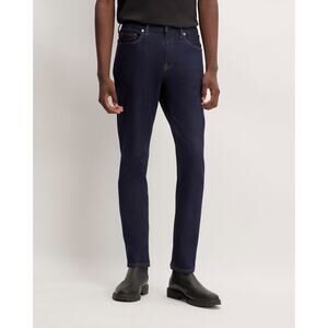 NWT Everlane Uniform Men's The Slim 4 Way Stretch Organic Jean Dark Indigo 33x32